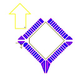 OFP和PLCC型集成块如采用红胶工艺过波峰,需采用斜角45度方式摆放，且每边的最后一个引脚均需添加盗锡焊盘