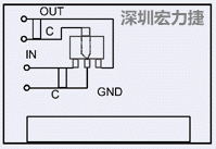 图3：降压电路的PCB设计示例。