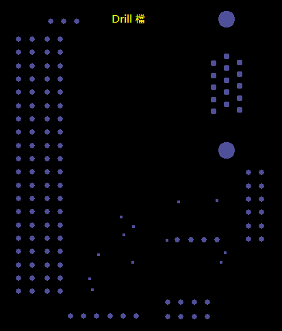 产生Drill File及 Map File 的Gerber 档案，此会产生描述此PCB所用到的钻孔的孔径尺寸及钻孔的座标资讯。